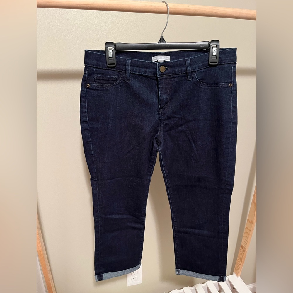 New York & Company Capri Dark Wash Denim Jeans size 10